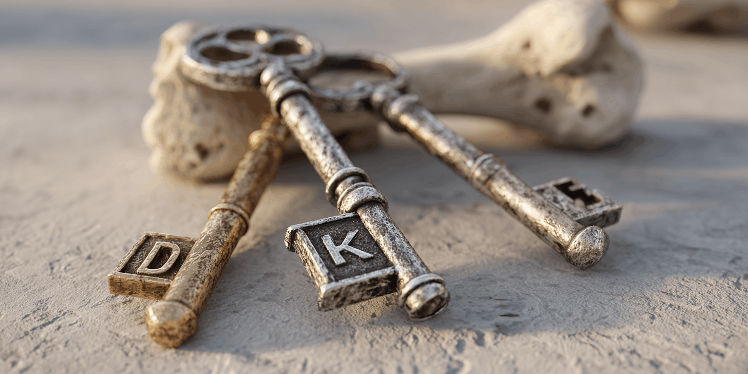 Calcium, vitamine D en vitamine K: altijd samen voor de botten