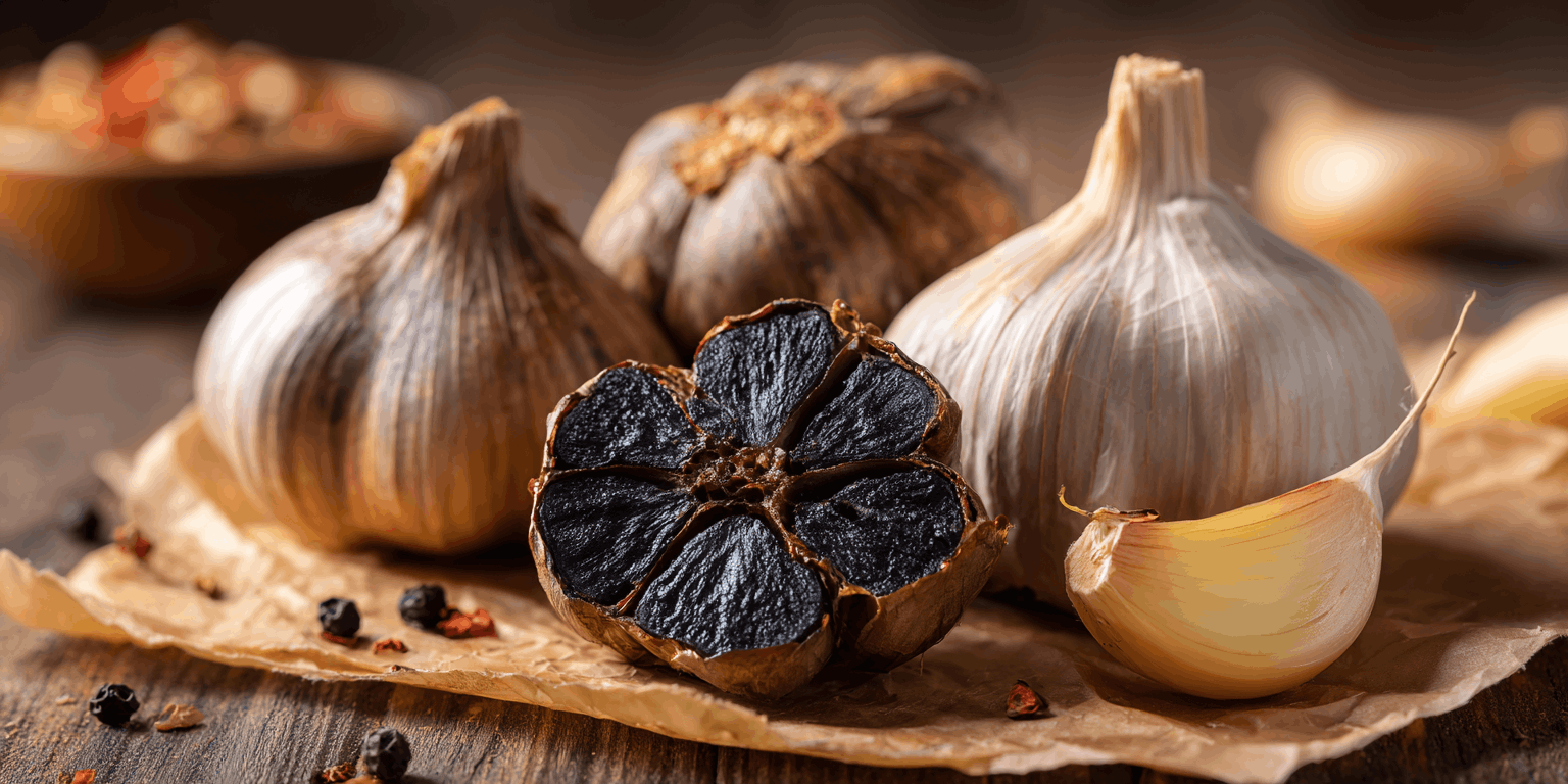 Gefermenteerde (zwarte) knoflook